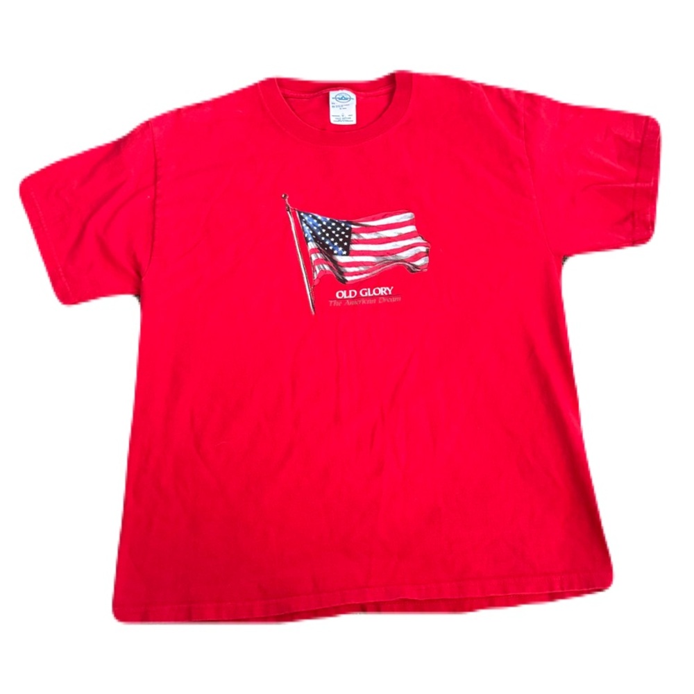 Vintage Delta Magnum Weight Red Cotton T-Shirt Made in USA Size M